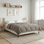 vidaXL Duvet complet toute l'année Anthracite 155 x 200 cm Microfibre