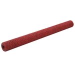 vidaXL Grillage Acier avec revêtement en PVC 25x1 5 m Rouge