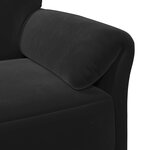 vidaXL Sofa 2 places Noir 158 x 83 x 95 cm Velours