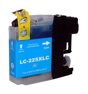 Brother LC-225XL Jet d'Encre Cyan Haute Capacité Compatible