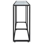 vidaXL Table console Marbre blanc 140x35x75 5 cm Verre trempé