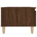 vidaXL Table d'appoint Chêne marron 50x46x35 cm Bois d'ingénierie