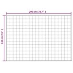 vidaXL Couverture lestée Crème clair 140x200 cm 10 kg Tissu