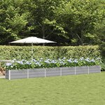 vidaXL Jardinière Gris clair 480 x 50 x 45 cm Acier galvanisé