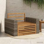 vidaXL Sofa de milieu extérieur Naturel