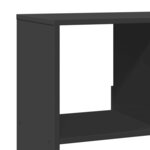 vidaXL Cloison de séparation noir 100x33x125 5 cm bois d'ingénierie