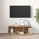 vidaXL Ensemble meuble TV Marron 72 x 35 x 37 cm Bois d'ingénierie