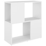 vidaXL Bibliothèque Blanc 60x24x63 cm Bois d'ingénierie