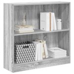 vidaXL Bibliothèque sonoma gris 80x24x76 cm bois d'ingénierie
