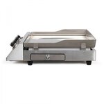 Plancha électrique inox 2 thermostats 2800W - Plaque amovible inox - 2 thermostats ajustables