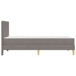 vidaXL Cadre de lit Taupe 90 x 190 cm Polyester