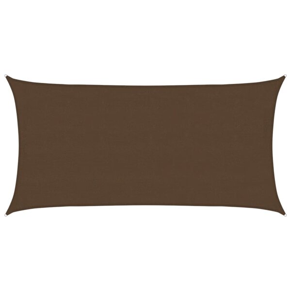 vidaXL Voile d'ombrage 160 g/m² Marron 4x7 m PEHD