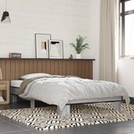 vidaXL Cadre de lit sans matelas sonoma gris 100x200 cm