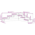 vidaXL Jardinière 4 niveaux 106x104 5x36 cm blanc bois de pin massif