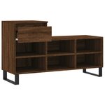 vidaXL Armoire à chaussures Chêne marron 102x36x60cm Bois d'ingénierie