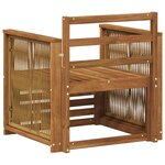 vidaXL Sofa de milieu extérieur Naturel