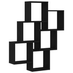 Meuble mural vidaXL Chêne noir 78x15x92 cm en bois reconstitué