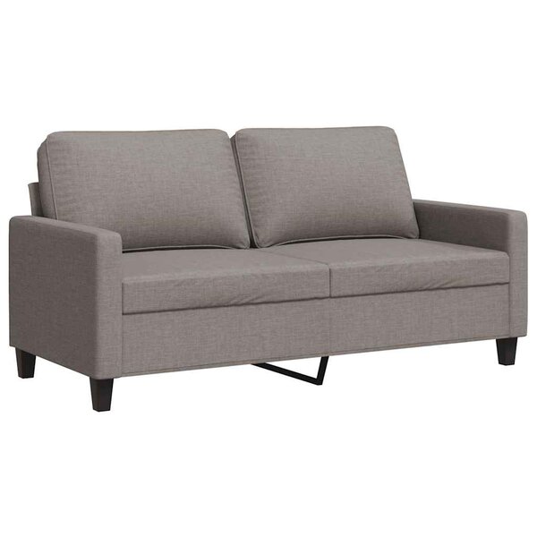 vidaXL Canapé à 2 places Taupe 140 cm Tissu