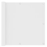 vidaXL Écran de balcon Blanc 90x600 cm Tissu Oxford