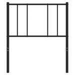vidaXL Tête de lit métal noir 100 cm