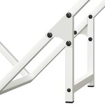vidaXL Portant de bois chauffage blanc 50x25x50 cm