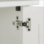 vidaXL Ensemble de mobilier de salle de bain 2 Pièces Marron et blanc
