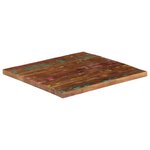 vidaXL Dessus de table 70x70x2 5 cm carré bois massif de récupération