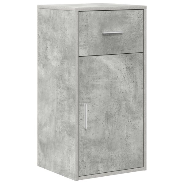 vidaXL Meuble de rangement gris Gris béton