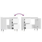 vidaXL Armoire de salle de bain blanc 65x33x60 cm bois d'ingénierie