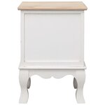 vidaXL Table de chevet 35x30x50 cm Bois de Paulownia