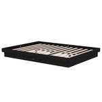 vidaXL Cadre de lit sans matelas noir bois massif