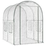 vidaXL Serre avec cadre 160 x 200 x 192 5 cm PVC Transparent