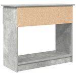 vidaXL Table console avec tiroirs gris béton 85 5x38 5x74 5 cm
