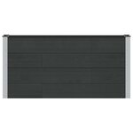 vidaXL Jardinière surélevée Noir 150 x 30 x 72 cm WPC et Aluminium