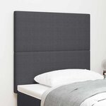 vidaXL Tête de lit Gris foncé 100 cm Tissu en velours côtelé