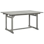 vidaXL Table à dîner de jardin (150-200)x100x75cm Bois d'acacia massif