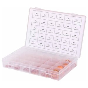 Ks tools assortiment de bagues d'étanchéité 300 pcs cuivre 5-28 mm