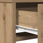 vidaXL Coiffeuse Chêne artisanal 50 x 41 x 140 cm Bois d'ingénierie