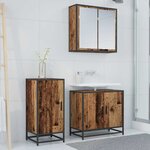 vidaXL Buffet Bois ancien 35 x 35 5 x 76 cm Bois d'ingénierie