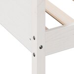 vidaXL Lit de jour sans matelas blanc 80x200 cm bois de pin massif
