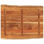 vidaXL Dessus de table 90x80x3 8 cm rectangulaire bois massif d'acacia