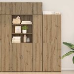 vidaXL Cabinet de rangement slim chêne artisanal 30 x 42.5 x 225 cm