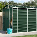 vidaXL Abri de jardin vert 191x810x198 cm acier galvanisé