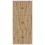 vidaXL Lit de rangement en chêne 90 x 200 cm