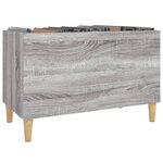 vidaXL Armoire à disques sonoma gris 74 5x38x48 cm bois d'ingénierie