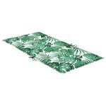 vidaXL Coussins de chaise Autre 6 Pièces Motif de feuille 100 x 50 x 3 cm