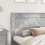 vidaXL Tête de lit Gris béton 180 cm Bois d'ingénierie