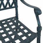 vidaXL Chaise de jardin 2 Pièces Vert 55 x 56 5 x 91cm Aluminium