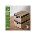 Pack and Move - Lot 20 cartons déménagement stockage S - 36 x 28x 18 cm - Poignées renforcées - 1 adhésif offert