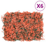  vidaXL Clôture feuilles d’érable artificielle 6 Pièces 40x60 cm